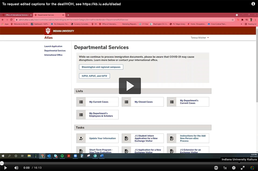 Preview of the J-1 application